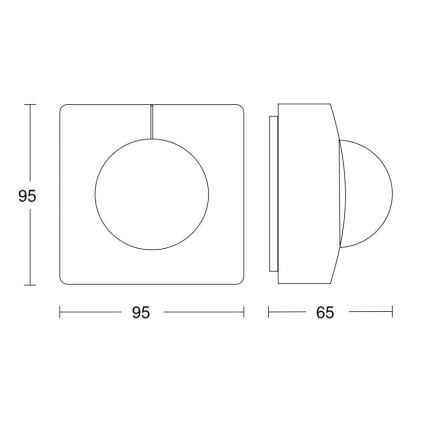Steinel 057374 - Judesio jutiklis IS 3360 MX Highbay DALI-2 IP54 baltas