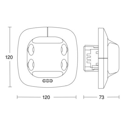 Steinel 057466 - Dual US DALI-2 buvimo detektorius baltas