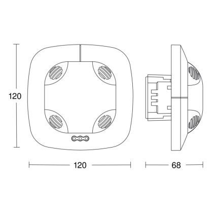 Steinel 057473 - Buvimo detektorius DualTech DALI-2 baltas