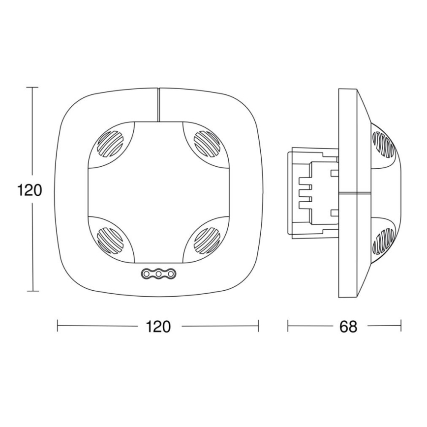 Steinel 057473 - Buvimo detektorius DualTech DALI-2 baltas