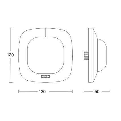 Steinel 057497 – Buvimo detektorius IR Quattro HD 24m DALI baltas