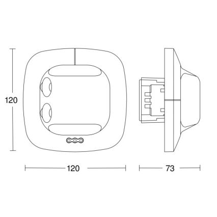 Steinel 057503 - Buvimo detektorius Single US DALI-2 baltas