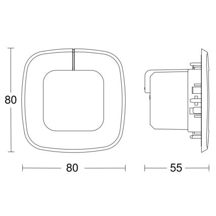 Steinel 057510 – Buvimo detektorius IR Quattro SLIM XS 4m DALI-2 baltas