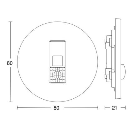 Steinel 057732 - Buvimo detektorius IR Micro DALI-2 baltas