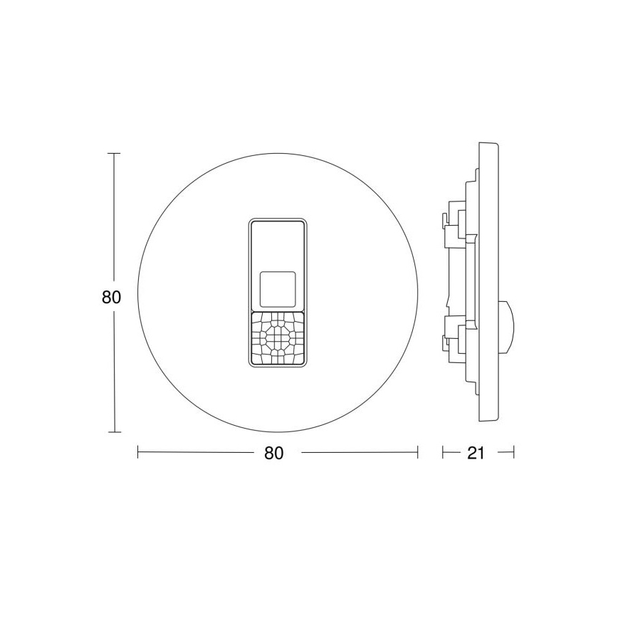 Steinel 057732 - Buvimo detektorius IR Micro DALI-2 baltas
