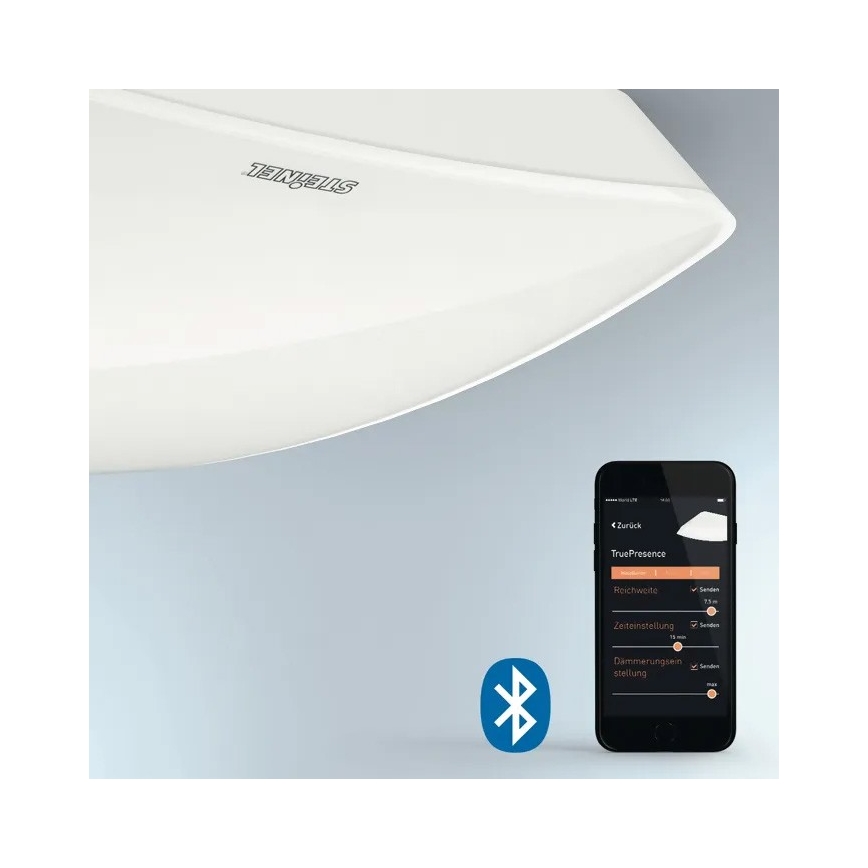 Steinel 057930 - Buvimo detektorius TRUE PRESENCE COM2 baltas IP54