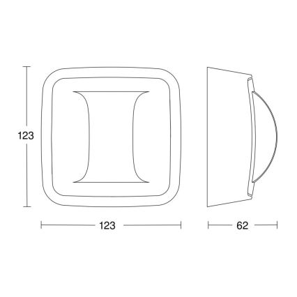 Steinel 058012 - Buvimo detektorius koridoriuje DALI-2 APC IP54 baltas