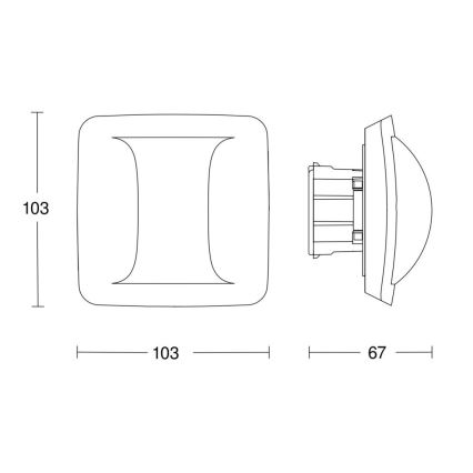 Steinel 058029 - Buvimo detektorius Prieškambario DALI-2 APC baltas
