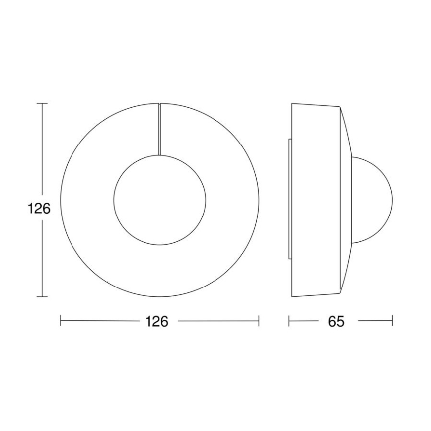 Steinel 058180 - Judesio jutiklis IS 3360 V3 KNX IP54 apvalus balta