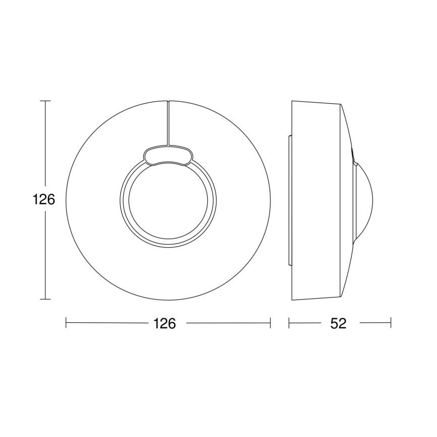 Steinel 058234 – Judesio jutiklis HF 3360 V3 KNX IP54 apvalus baltas