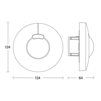 Steinel 058241 – Judesio jutiklis HF 3360 V3 KNX apvalus baltas