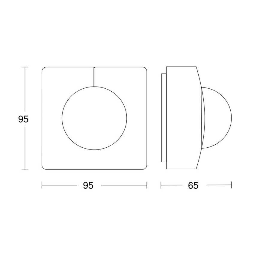 Steinel 058258 – Judesio jutiklis IS 345 V3 KNX IP54 kvadratinis baltas