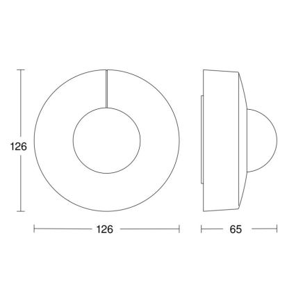 Steinel 058272 – Judesio jutiklis IS 345 V3 KNX IP54 apvalus baltas