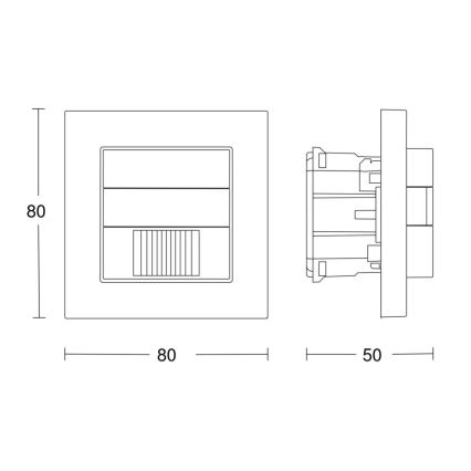 Steinel 058463 – Judesio jutiklis IR 180 V3 KNX baltas