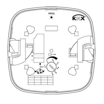 Steinel 058470 – Buvimo detektorius IR Quattro HD 24m KNX baltas