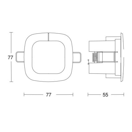 Steinel 058494 – Buvimo detektorius IR Quattro SLIM 4m V3 KNX baltas