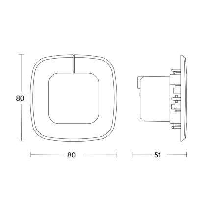 Steinel 058500 – Buvimo detektorius IR Quattro SLIM XS V3 KNX baltas