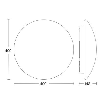 STEINEL 058593 - LED lubinis vonios šviestuvas su jutikliu RS PRO LED/20W/230V 4000K IP54