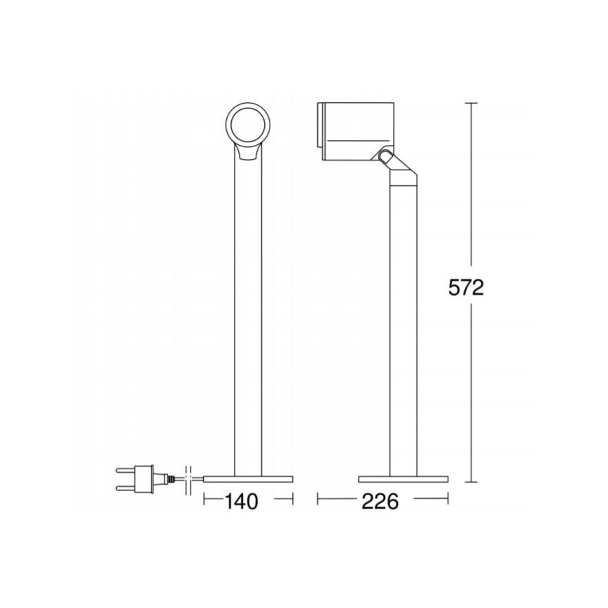 STEINEL 058661 - LED Lauko lempa su jutikliu SPOT WAY 1xGU10/7W/230V IP44