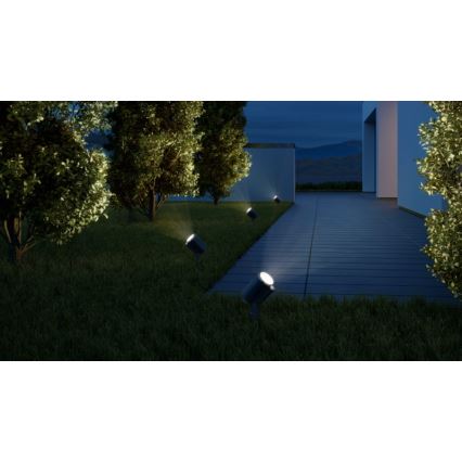 STEINEL 058685 – LED Lauko lempa su jutikliu SPOT GARDEN 1×GU10/7W/230V IP44