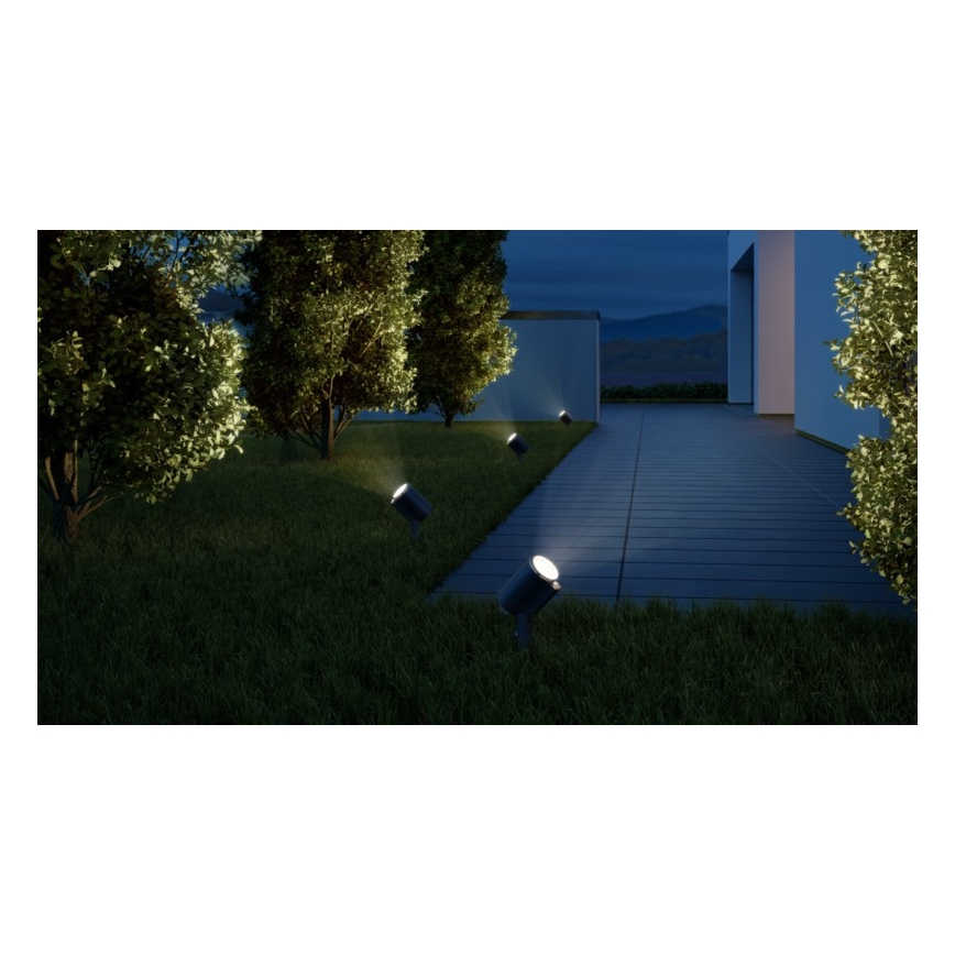 STEINEL 058685 – LED Lauko lempa su jutikliu SPOT GARDEN 1×GU10/7W/230V IP44