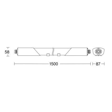 Steinel 058739-LED Didelio našumo šviestuvas su jutikliu RS PRO 5150SC LED/42W/230V IP66