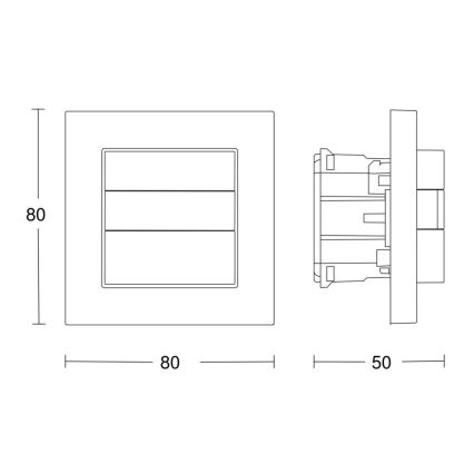 Steinel 059460 - Judesio jutiklis HF 180 KNX baltas