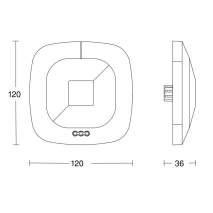 Steinel 059484 – Buvimo detektorius HF 360 V3 KNX baltas