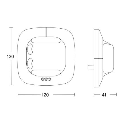 Steinel 059507 - Buvimo detektorius Single US KNX baltas