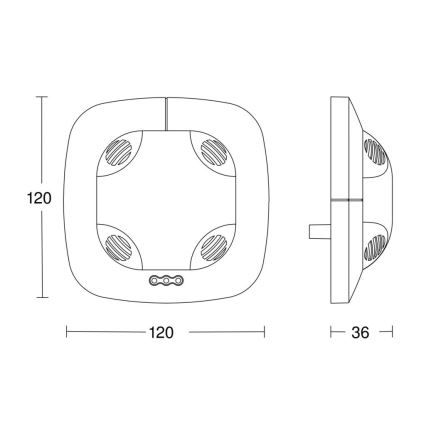 Steinel 059514 – Buvimo detektorius US 360 KNX baltas