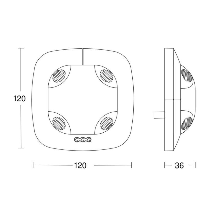 Steinel 059514 – Buvimo detektorius US 360 KNX baltas