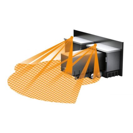 Steinel 059538 - Judesio jutiklis SensIQ IP54 juoda + nuotolinio valdymo pultas