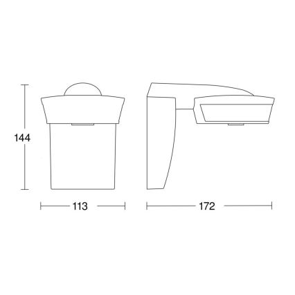 Steinel 059576 - Judesio jutiklis SensIQ IP54 baltas + nuotolinio valdymo pultas