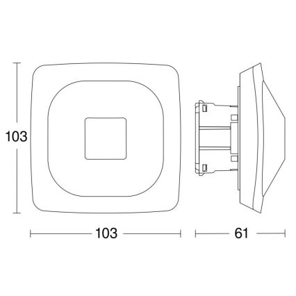 Steinel 064242 – Buvimo detektorius HF 360-2 COM2 baltas