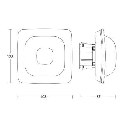 Steinel 064310 – Buvimo detektorius IR Quattro HD-2 24m COM1 baltas