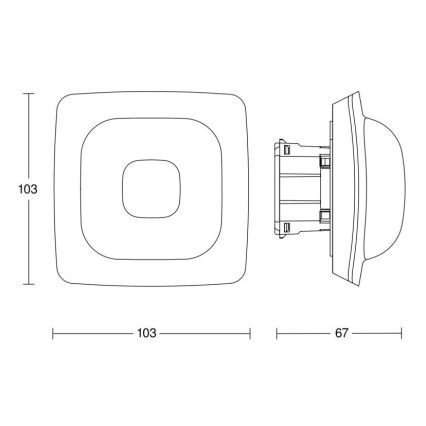 Steinel 064334 – Buvimo detektorius IR Quattro HD-2 24m COM2 baltas