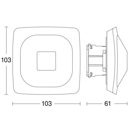 Steinel 064433 – Buvimo detektorius HF 360-2 COM1 baltas