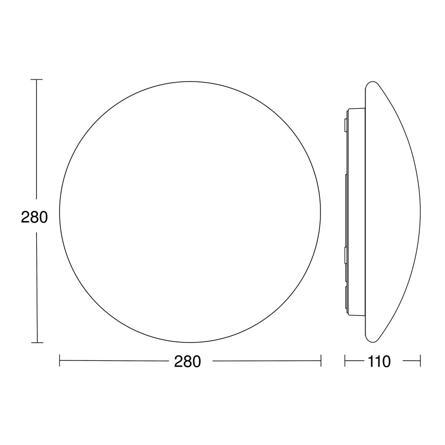 STEINEL 064808 - LED lubinis vonios šviestuvas su jutikliu RS PRO LED/9,5W/230V 3000K IP54