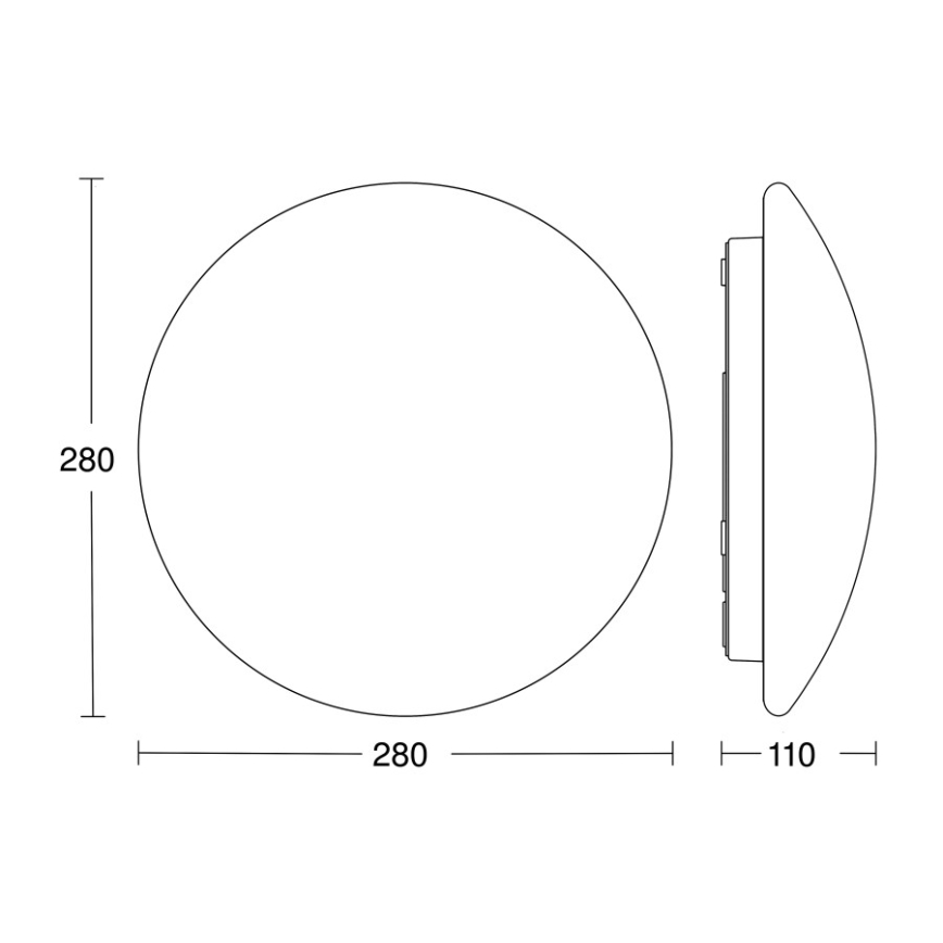 STEINEL 064815 - LED lubinis vonios šviestuvas su jutikliu RS PRO LED/9,5W/230V 4000K IP54