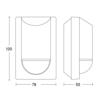 Steinel 064907 – Lauko judesio jutiklis IS 2180 ECO 230V IP54 antracitas