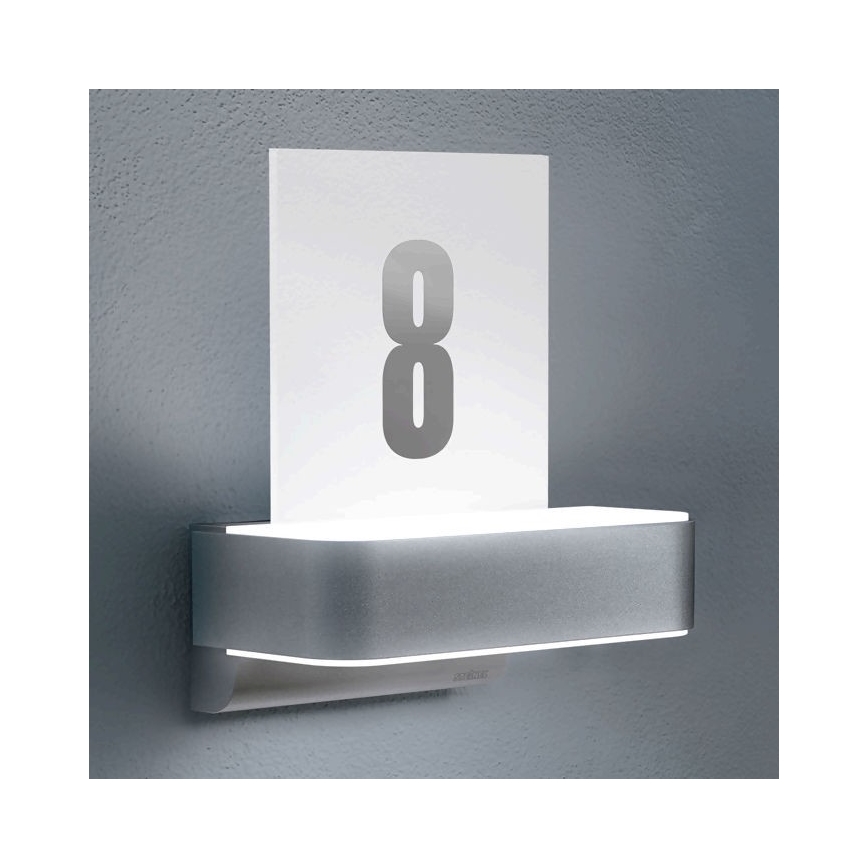 STEINEL 065713 - LED Namo numeris su jutikliu L820 LED/12,5W/230V IP44
