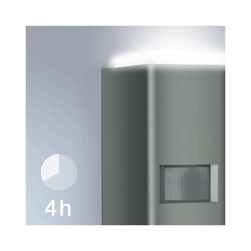 Steinel 067199 - LED Lauko sieninis šviestuvas su jutikliu L 930 S LED/9,3W/230V IP44 antracitas