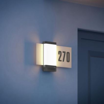 Steinel 067205 - LED namo numeris su jutikliu L270SC LED/7,8W/230V IP44