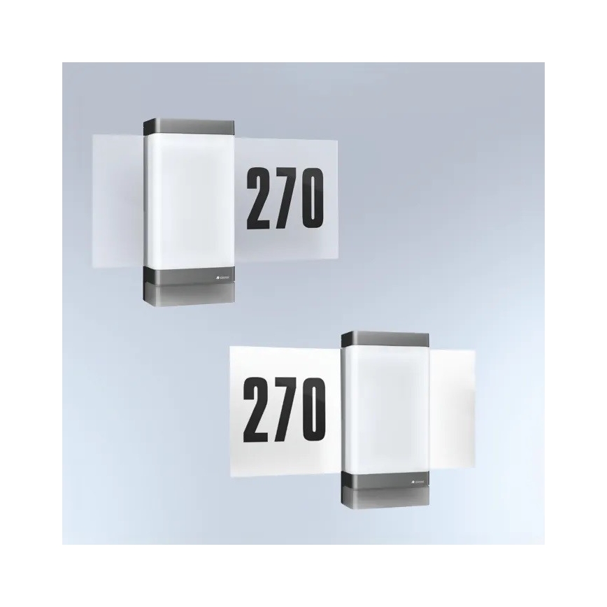 Steinel 067205 - LED namo numeris su jutikliu L270SC LED/7,8W/230V IP44