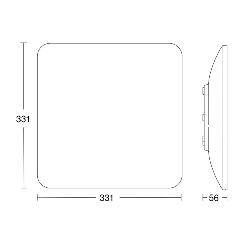 Steinel 067526 - LED Pritemdomas lubinis šviestuvas su jutikliu RS PRO S30 Q SC LED/26W/230V 3000K