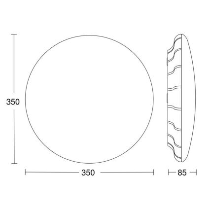 Steinel 068059 - LED Lubinis šviestuvas su jutikliu RS PRO S30 SC 25,8W/230V 3000K