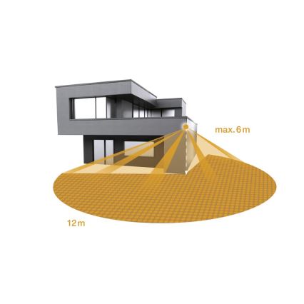 Steinel 068110 - LED prožektorius su jutikliu XLED PRO LED/20W/230V 3000K IP44 juoda