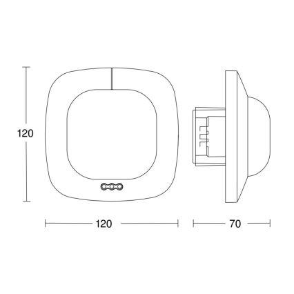 Steinel 068608 – Buvimo detektorius IR Quattro HD 24m COM1 juodas