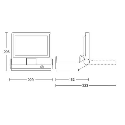 Steinel 069513 - LED Prožektorius XLED PRO ONE LED/17,7W/230V 3000K IP44 antracitas