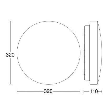 Steinel 069742-LED Vonios šviestuvas su jutikliu RSPROP2 15,1W/230V 3000K IP54